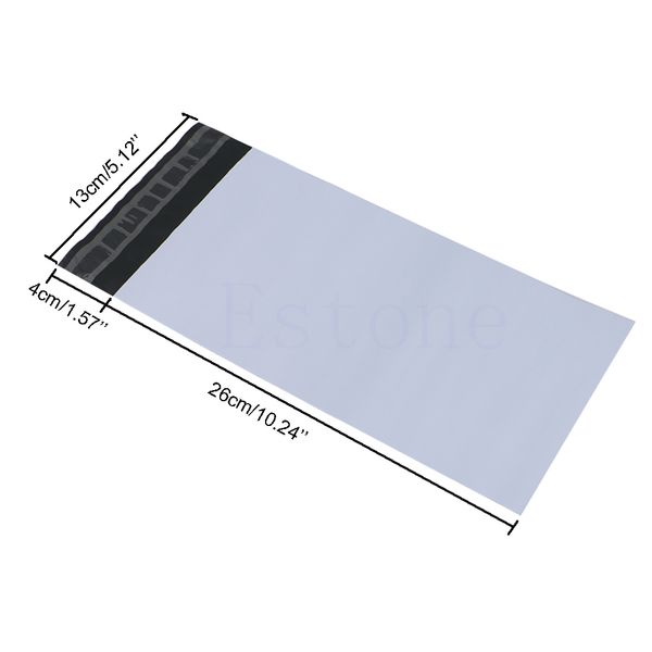 

2019 new lot 100pcs 5 sizes poly mailer self sealing plastic shipping mailing bag polybag