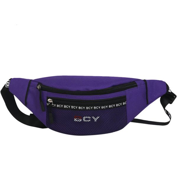 

pu fashion neutral outdoor zipper canvas messenger bag sport chest bag waist for running