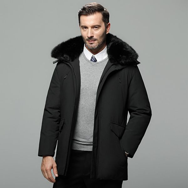 

2019 new middle-aged net explosion models down jacket for men sa-8, Black