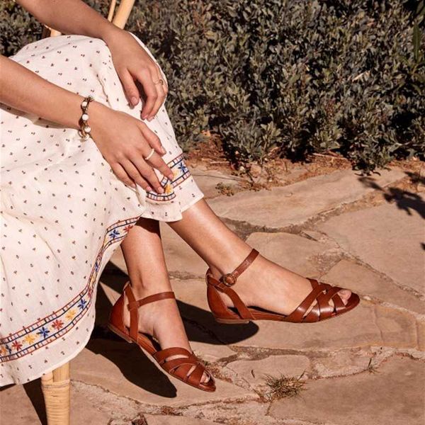 

dihope women's ladies cross strap ankle buckle sandals roman shoes women sandals fashion peep toe summer shoes woman flats, Black