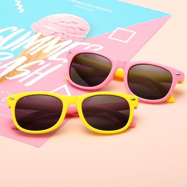 

new polarized kids sunglasses boys girls baby infant fashion sun glasses uv400 eyewear child shades gafas infantil, White;black