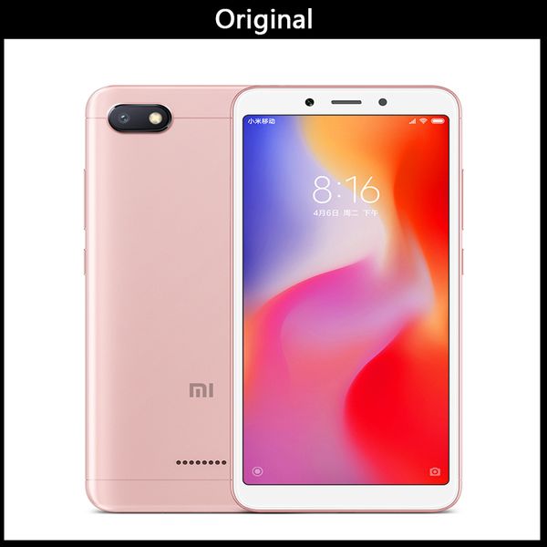 

Оригинал Xiaomi Redmi 6A 6 2 ГБ ОЗУ 16 ГБ ПЗУ смартфон 5,45 '' 18: 9 полный экран 12 нм Helio A22 Quad Core 13MP камера 30