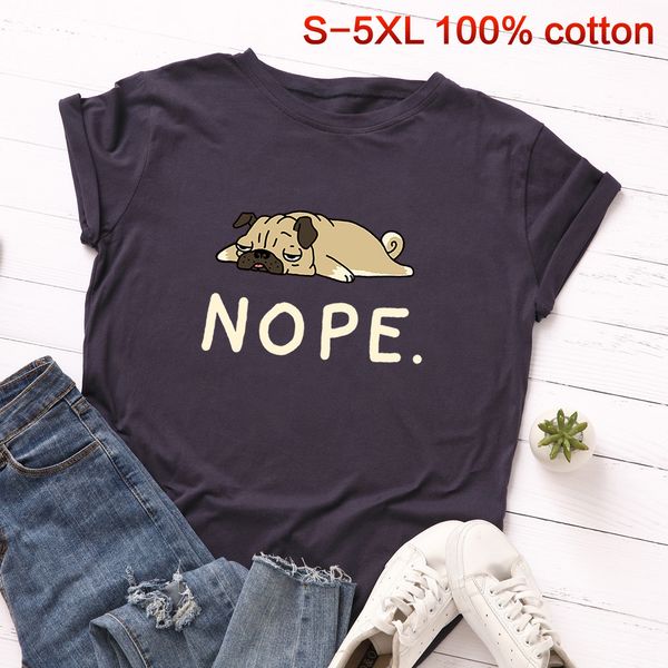 

dog неа футболка ленивого мультфильм хлопок unicorn panda tshirt printed tee юмор милый подарок тенниска для женщин, White