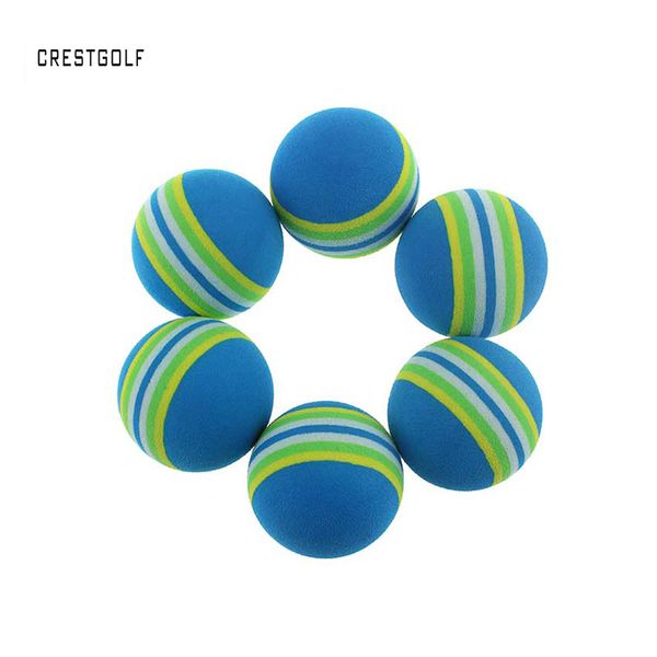 

crestgolf 50/100/200pcs rainbow pu foam golf practice balls sponge indoor outdoor training aid swing backyard golf balls