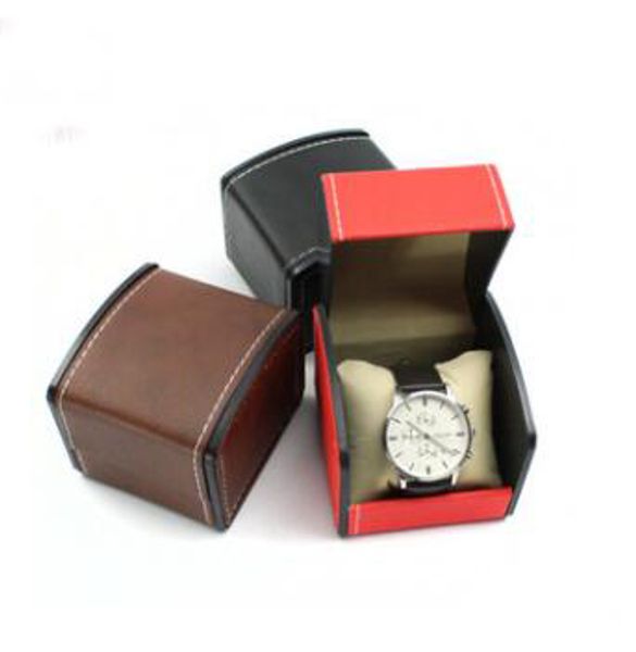 

luxury watch hard box gift boxes leather with pillow jewelry watch packaging for bangle wristwatch box relogio masculino, Pink;blue