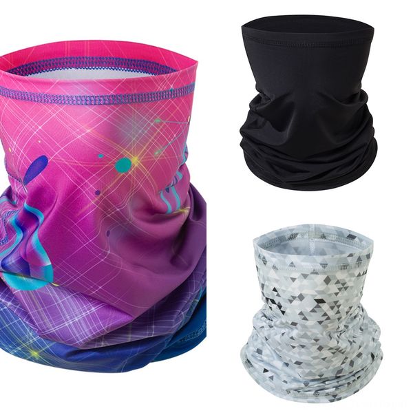 

xhu3w cycling mask outdoor riding bicylce masks magic scarf solid color sports headband face mask men women's head cycling scarf caps, Black