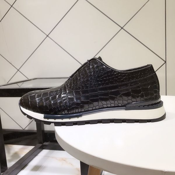 

men true leather business shoes luxury designer leisure and business dual purpose size 38-44 men shoess, Black