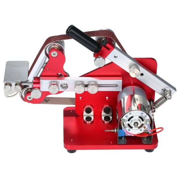 

60w electronic belt sander machine m-775 bench sander belt machine polisher table polishing sanding grinder
