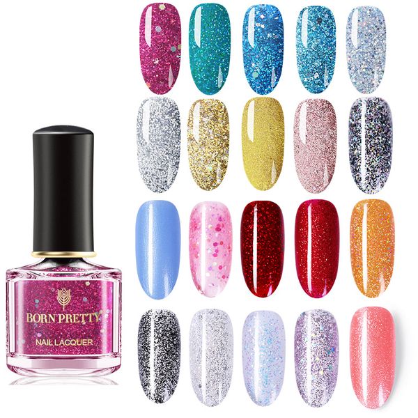 Acheter Born Pas Cher Jolie Peel Off Vernis à Ongles Shimmer Paillettes Glitter Nail Polish Art Vernis Rapide Base De Manucure Couche De Finition à