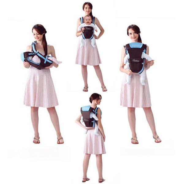 

beth bear 0-30 months baby carrier, ergonomic kids sling backpack pouch wrap front facing multifunctional infant kangaroo bag