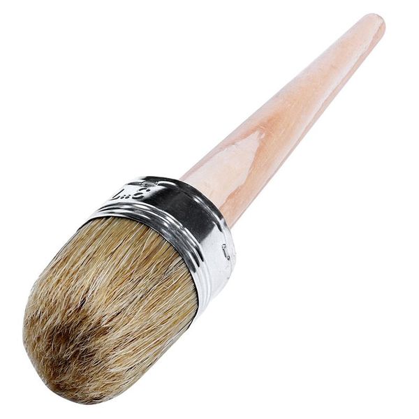 

promotion 50mm wooden handle round bristle chalk oil paint painting wax brushes 185mm long