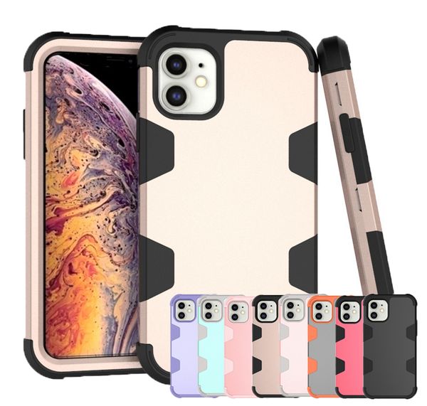 

hybrid dual color armor crashproof waterproof defender luxury designer phone case for iphone 11 pro max xs xr x 7 8 plus case