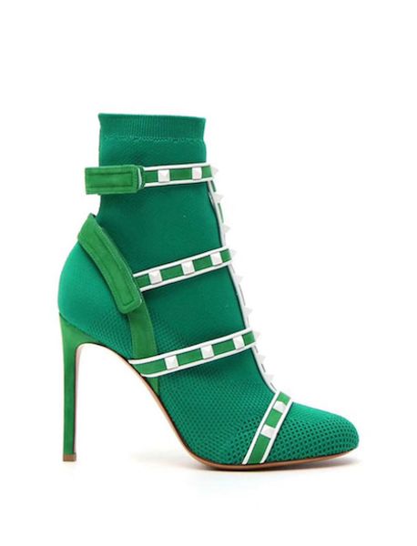 

2019 fashion designer studs sock boots luxury ladies work ankle boots with leather straps 105mm high heel shoes christmas gifts us 4-10, Black