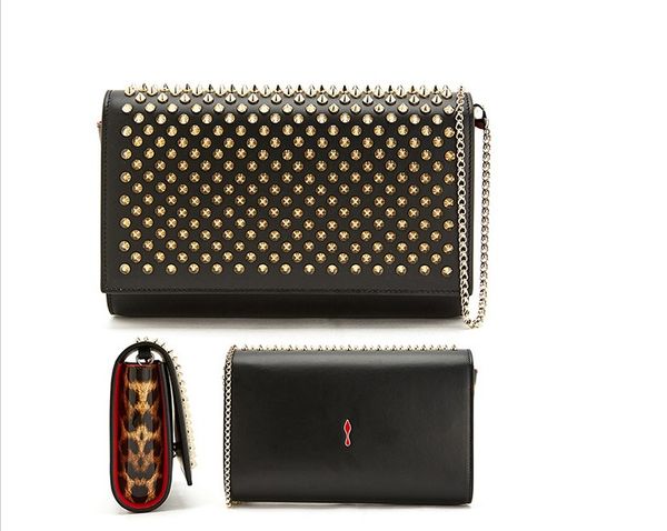 

women rivet red color bottom shoulder bag designer fashion bags handbag genuine leather totes shoulder