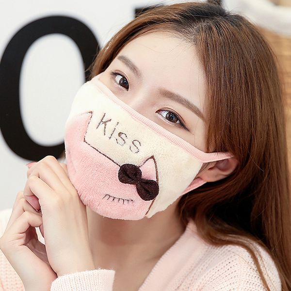 

winter warm female face mask cotton anime mouth mask anti-dust pollution masks cute masker for woman man child