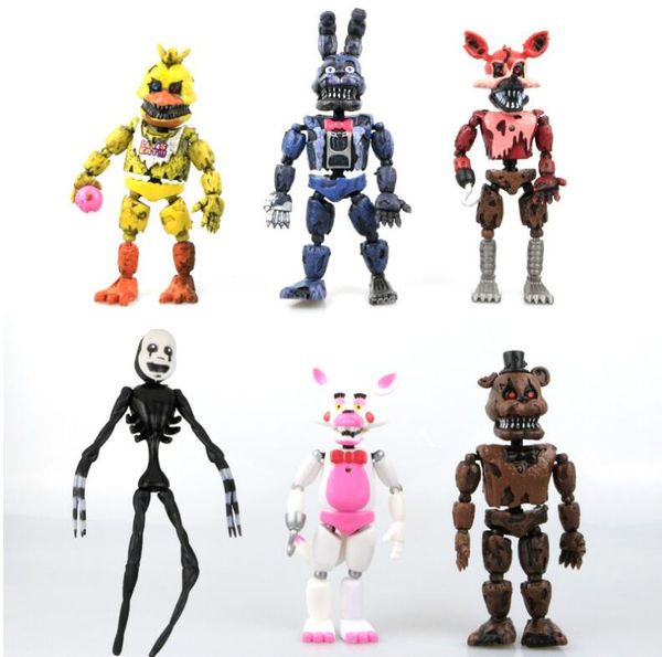 Игры FNAF Five Nights на кошмаре Freddy 14,5-17 см Фредди Чика Бонни Funtime Foxy Pvc фигур