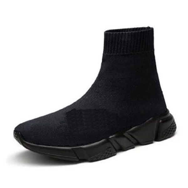 

new summer casual flats women shoes women round toe slip-on5835l breathable mesh flats ankle sock shoes large size 35-47 v09, Black