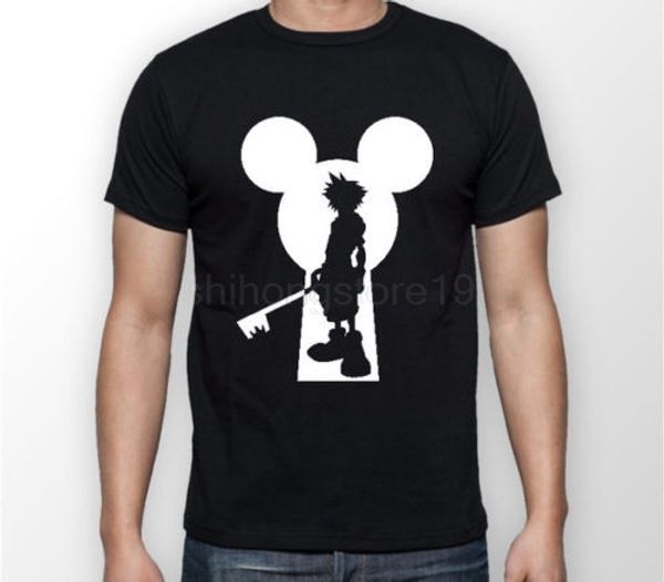 

kingdom hearts keyblade lock sora videogame tshirt t-shirt tee all sizes, White;black