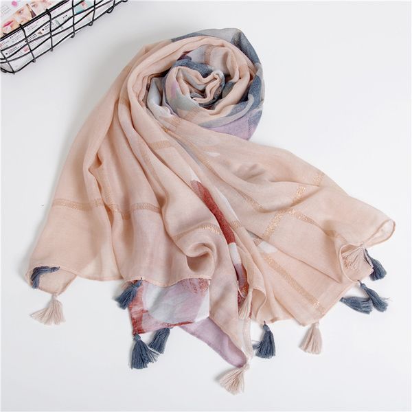 

a summer literature small fresh cotton ma'am scarf grace lady of quality decoration shawl tourism on vacation sandy beach thin towel, Blue;gray