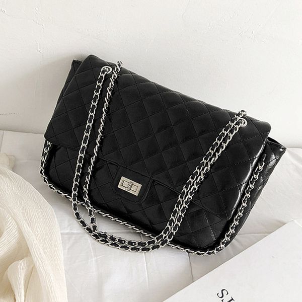 

female chain diamond lattice crossbody bag for women 2020 handbags sac a main ladies hand shoulder messenger bag