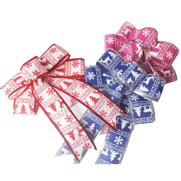 

debizhong romantic rosette hanging charm ribbon party decoration christmas tree ornament deco noel christmas tree ribbon k10