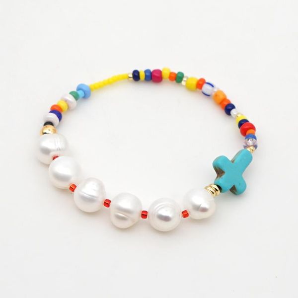 

go2boho real pearl bracelet bracelets mixed color women natural armbanded bohemian gift boho jewelry joias feminina handmade, Black