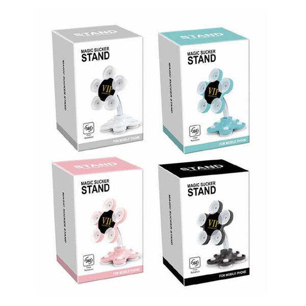 

universal rotating magic phone holder dual side magic suction mobile phone stand 360 degree nickelage car phone holder