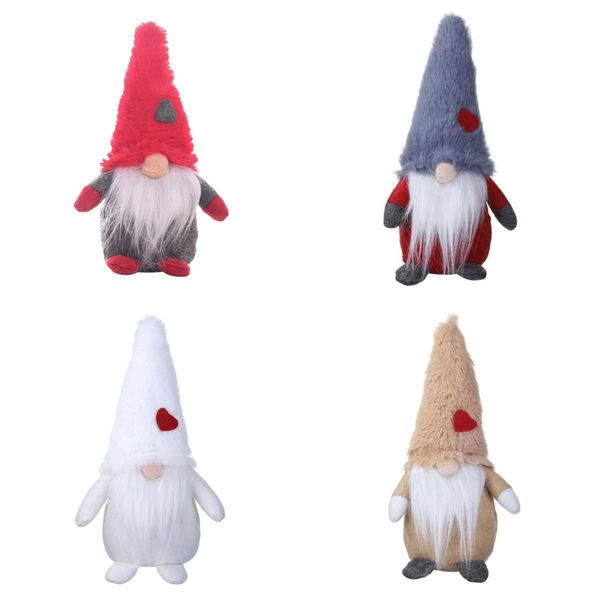 

4 pcs christmas standing ornament santa claus xmas toy home indoor gifts