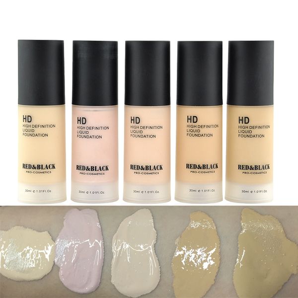 

red&black 5 colors 30ml natural waterproof concealer makeup cream face corrector make up base cosmetic
