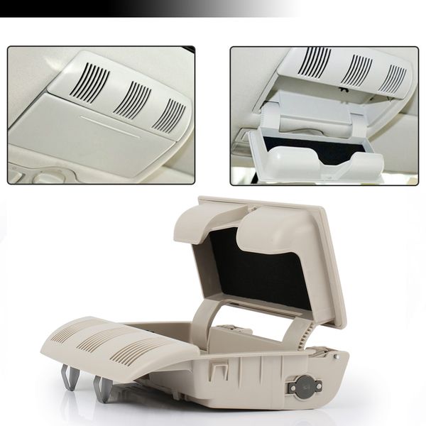 

car sunglasses box sun glasses case container eyeglasses holder for octavia fabia roomster gray beige 1z0868565e
