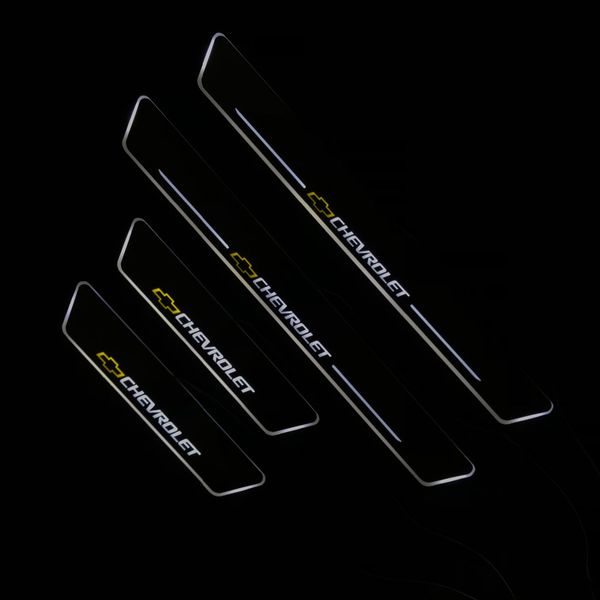 

acrylic door sill plate strip with led decorative welcome light moving door scuff for series