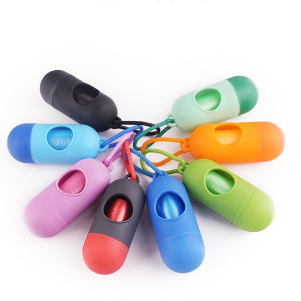

new dog plastic bags portable pet dog dispenser garbage case poop bags pet waste bag disposable bags for pets t2i5334
