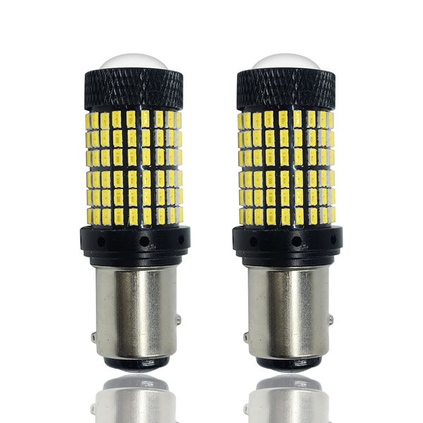 

2pcs 3014 144smd 7440 canbus car led turn signal light no error no hyper flash s25 1157 bay15d t20 7443 brake bulbs super bright