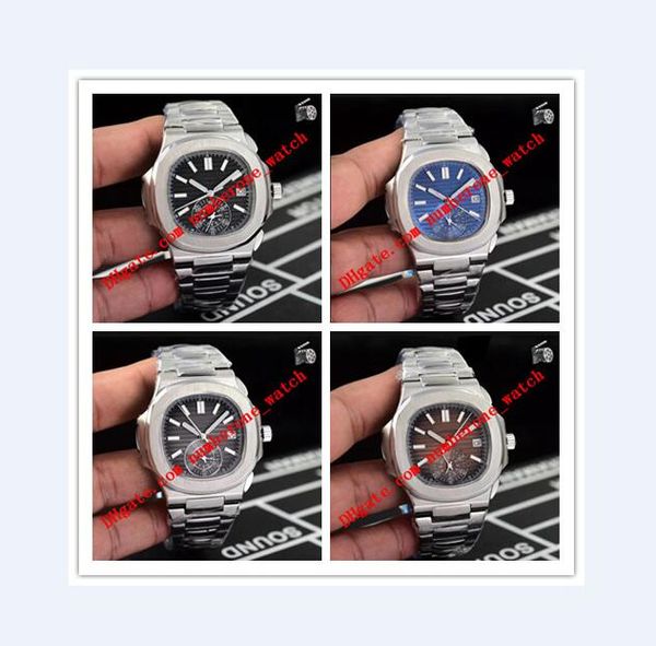 

5 Style Topselling High Quality 40.5mm 5980 Silver Strap Super Luminous Stainless Mechanical Transparent Automatic Mens Watches
