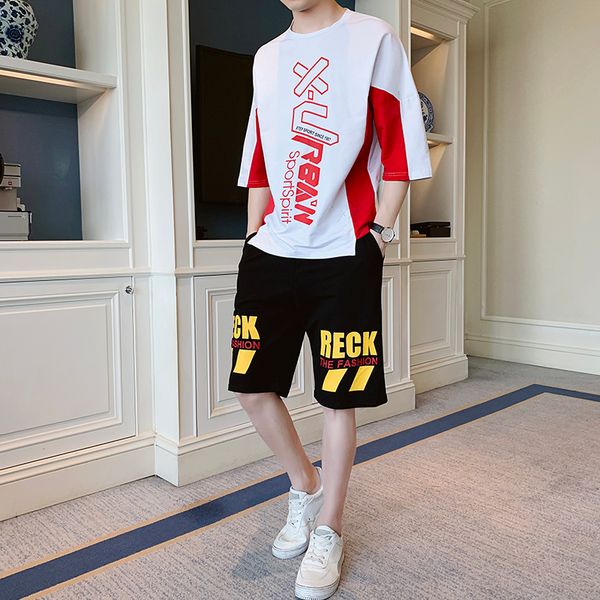 

men's short sleeve shirt fashion striped shirt handsome matching summer casual shirts suit b219, White;black