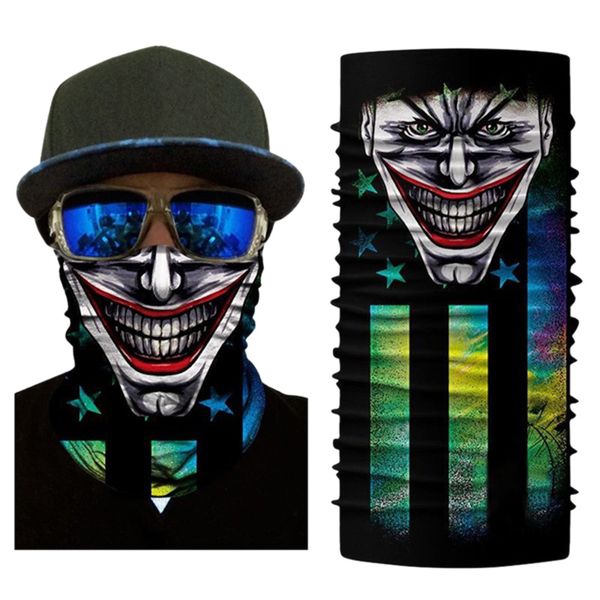 

new fashion sun wind protect magic scarf skull bicycle bike motorcycle ski headwear neck bandanas(pl180105) #8, Black
