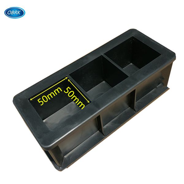 

50mm cube three gang plastic mould concrete test mould 50mm box