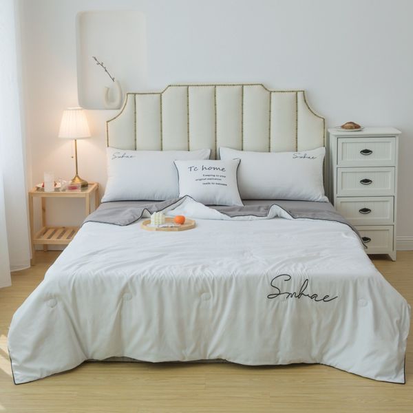 

4pcs summer quilt cover colorful lattice stripe fabric solid fitted sheet mattress thicken flannel mattresses 1.2m/1.5m/1.8m
