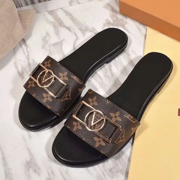 

with box woman sandals slippers fashion shoes with box falt shoes sneaker casual shoes trainers sports eu:35-43 01, Black