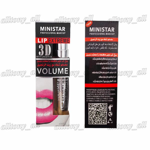 

ministar lip extreme 3d lip gloss volume plumping moisturizing lipgloss lip plumper lips makeup with ginger oil ing