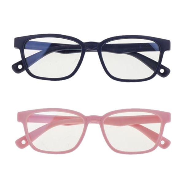

2pcs kids's stylish anti blue light soft silicone frame eyewear
