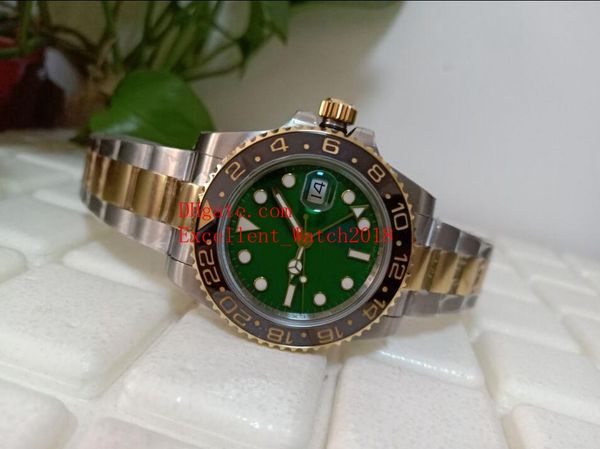 

4 горячие продаем bp качество часы коробка подарка 40 мм gmt 116718 116713 ln 116710 18k желтого золота керамический ободок sapphire asia 28, Slivery;brown