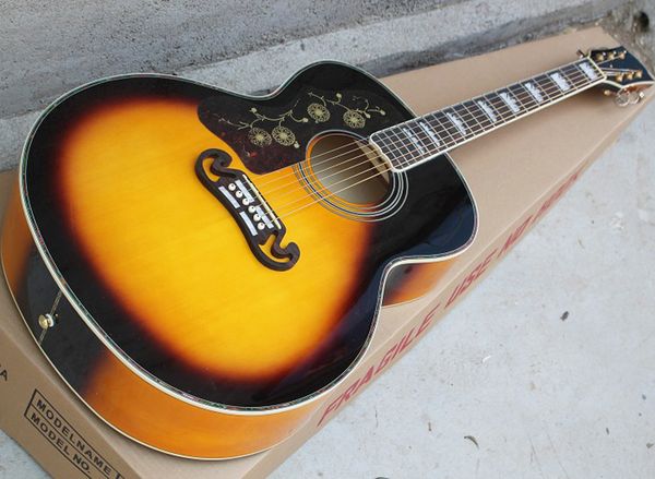 

Левша 43 " Tobacco Sunburst акустическая гитара с грифом из розового дерева, может установить пикапы Fishman 101/301/501