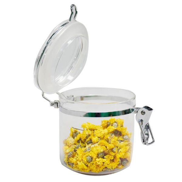 

акриловый ящик для хранения банок герметичные сушеные зерна бак пластиковый прозрачный контейнер набор с заливными крышками кухонные бутылки