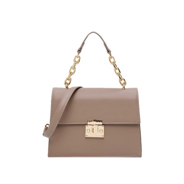 

elegant female chain tote bag 2019 fashion new pu leather women's designer handbag lock shoulder messenger bag