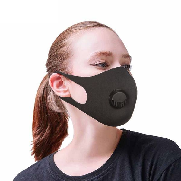 

mouth face mask black cotton blend anti dust and nose protective mask fashion reusable masks for man woman with respirator xhh9-3023