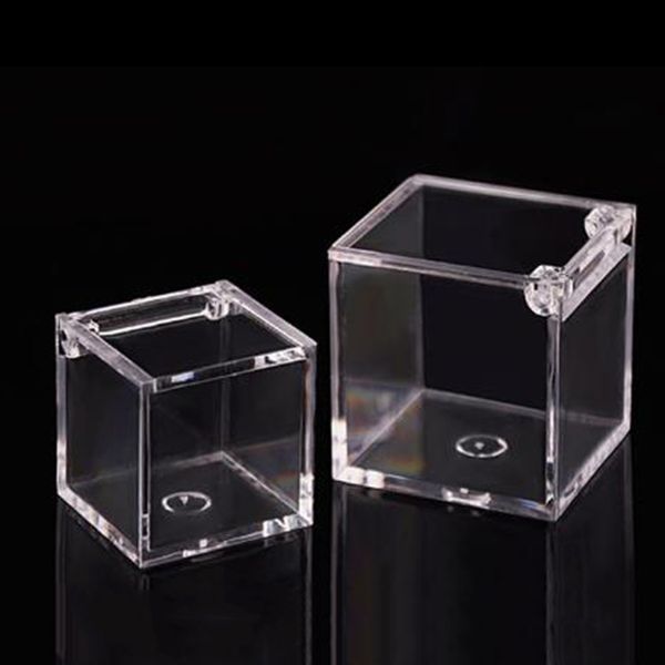 

transparent cube wedding favor candy storage box plastic clear wedding gift/ candy/ cupcake/ chocolate simple kids party