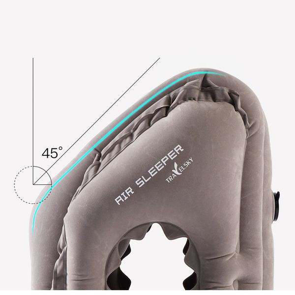 

upgraded inflatable air cushion travel pillow headrest chin support cushions for airplane plane car office rest neck nap pillows