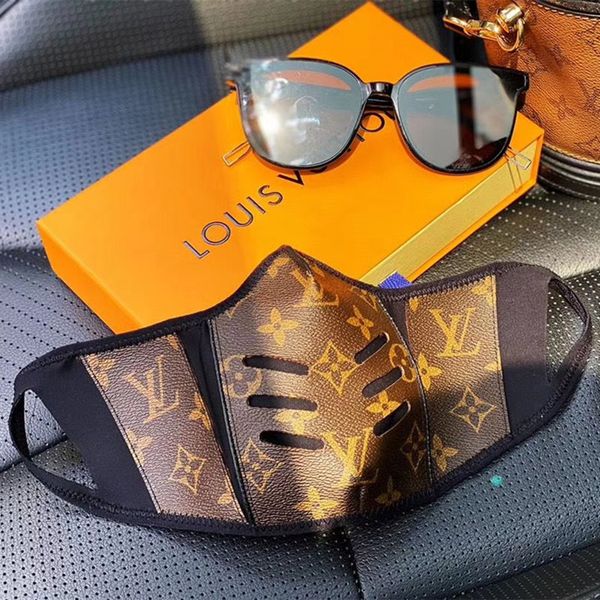 

высокое качество мода роскошные дизайнерские маски для лица живая пылезащитная маска чистая хлопчатобумажная ткань + кожа ежедневная маска д