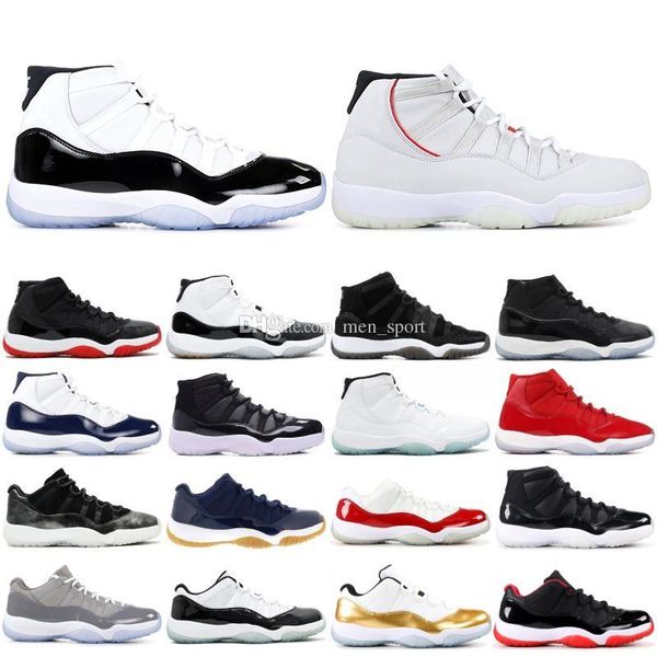 

11 11s xi men basketball shoes latinum tint 45 chicago bred men trainer concord 45 heiress platinum tint space jam low unc designer sneakers